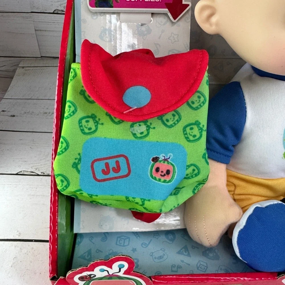 CoComelon JJ Musical Plush Doll Toy w Backpack New‎